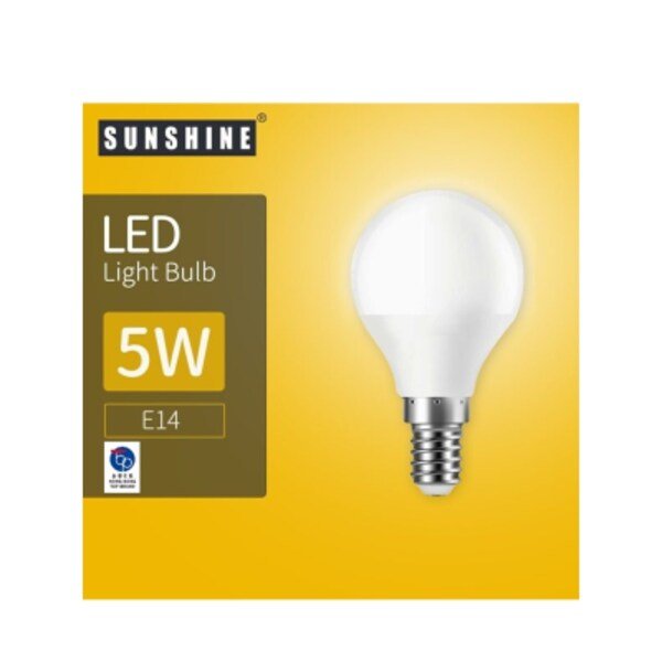Sunshine LED 灯泡 G45球胆 - 5W E14细螺头 6500K 白光